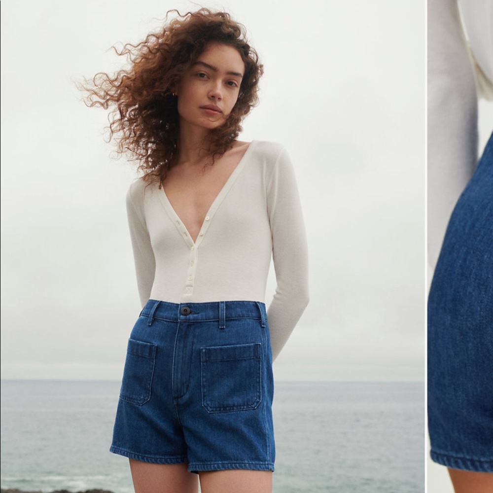 NWT Never Worn! Wilfred Free Adrift Shorts, Aritzia (Deep Indigo)